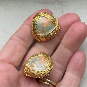 Vintage clip on earrings